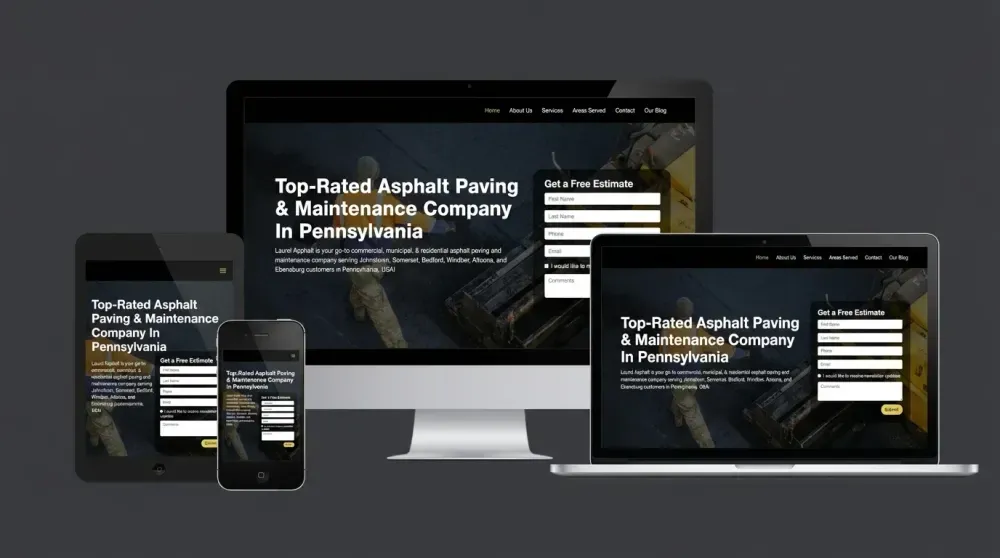 Crawl space encapsulation and insulation lead generation website design preview